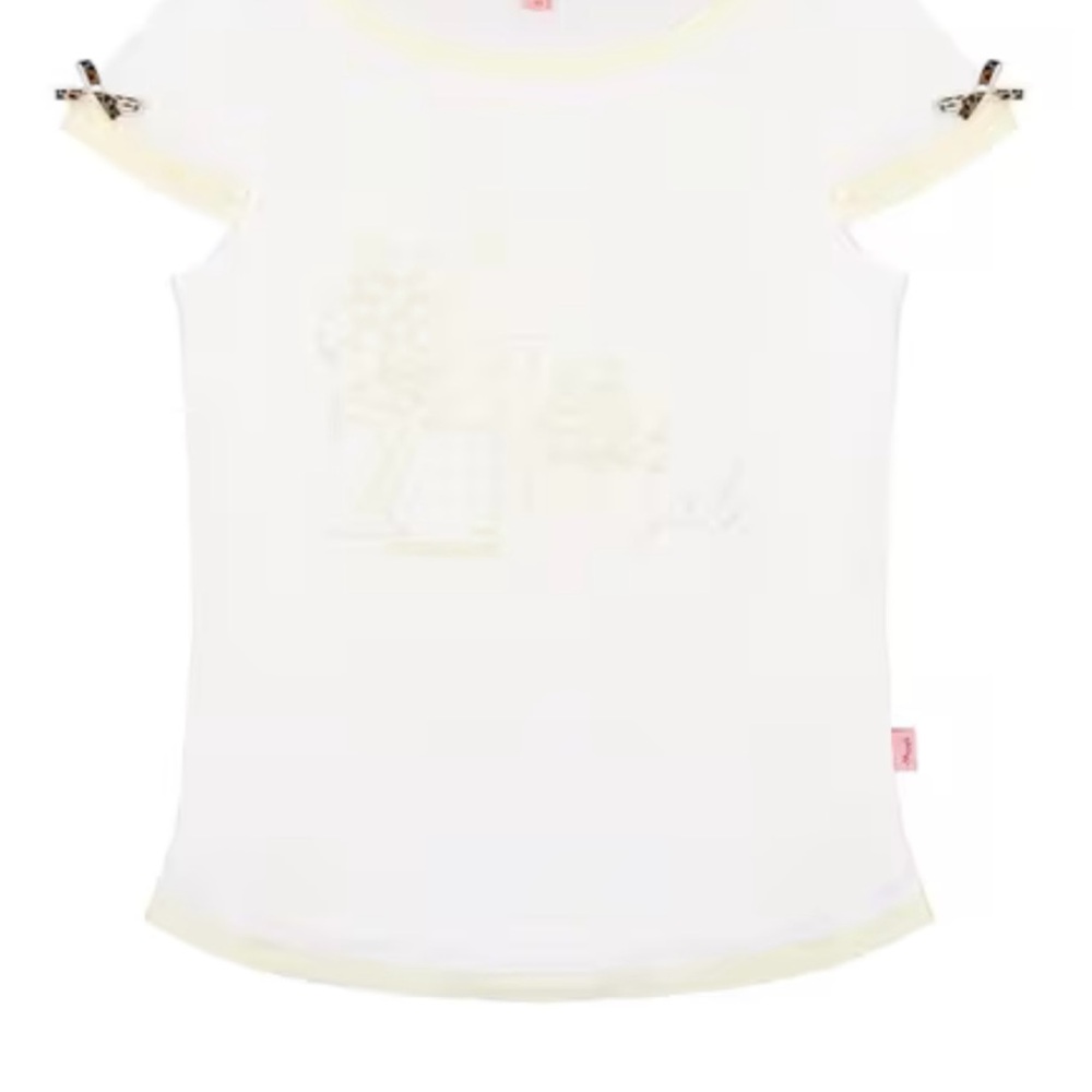 Roberto cavalli girls White Short Sleeve Top